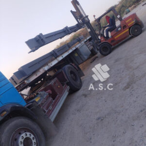 Forklift-Handling-Custom-Steel-Part-for-Loading-onto-Transport-Truck